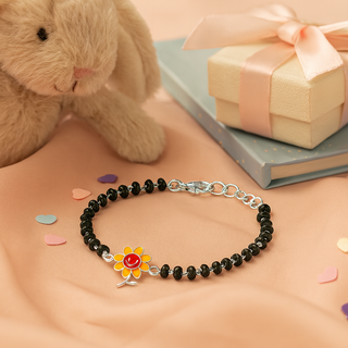 Nipura 925 Sterling Silver Sunny Smile Flower  Nazariya Bracelets for Baby & Kids