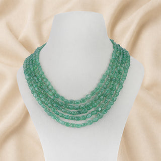 Natural Aventurine Oval Gemstone Beads necklace