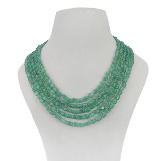 Natural Aventurine Oval Gemstone Beads necklace