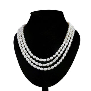 Freshwater Oval Pearls necklace
