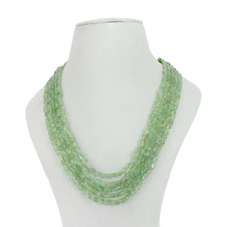 Natural Ferolite Oval Gemstone Beads necklace