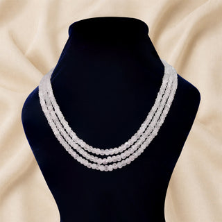 Natural Crystal Quartz Pumpkin Gemstone Beads Necklace