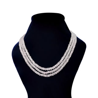 Natural Crystal Quartz Pumpkin Gemstone Beads Necklace
