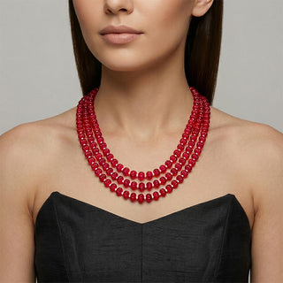 Hydro Beads Necklace - Red
