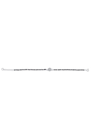 Nipura 925 Sterling Silver Naini Zircon Mangalsutra-Bracelet