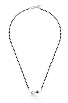 Nipura 925 Sterling Silver Ayan Zircon Mangalsutra