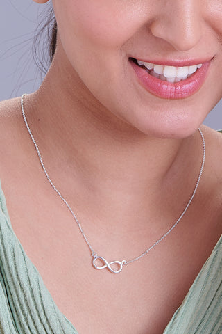 Nipura 925 Sterling Silver Infinity Necklace