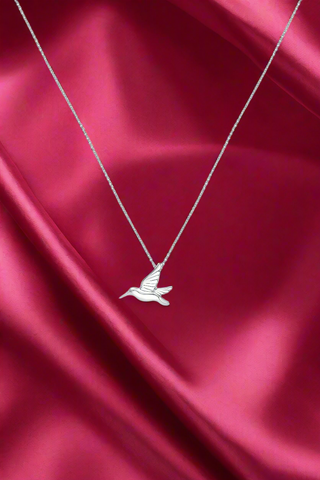 Nipura 925 Sterling Silver Hummingbird Necklace(with chain)