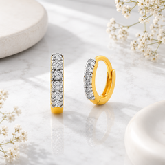 Divinity 18kt Gold-Plated Silver Bali Earrings