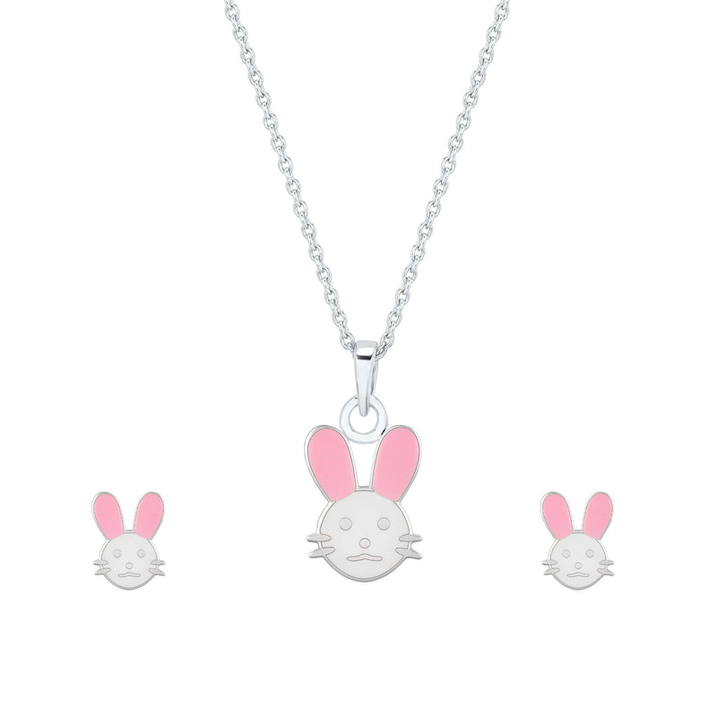 Magical Bun Silver Pendant set with Chain | Kids and Teens