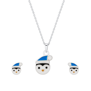 Penguin Silver Pendant set with Chain | Kids and Teens