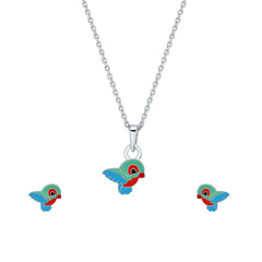 Fly High Silver Pendant set with Chain| Kids and Teen