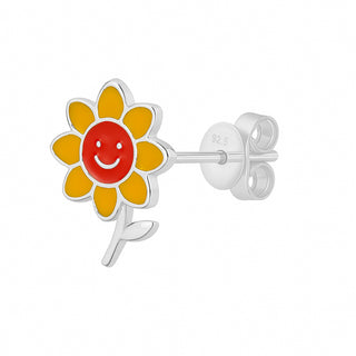 Sunflower Silver Pendant set with Chain| Kids and Teen