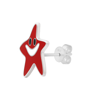 Red Star Silver Pendant Set with Chain| Kids and Teen