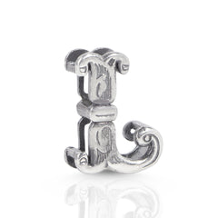 L Initial 925 Sterling  Silver Pendant without Chain