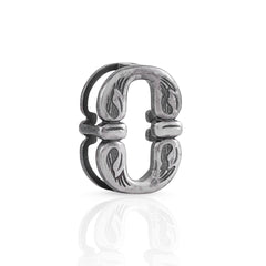 O Initial 925 Sterling Silver Pendant without Chain