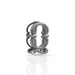 Q Initial 925 Sterling Silver Pendant without Chain