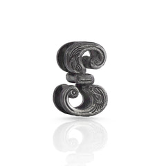 S Initial 925 Sterling Silver Pendant without Chain