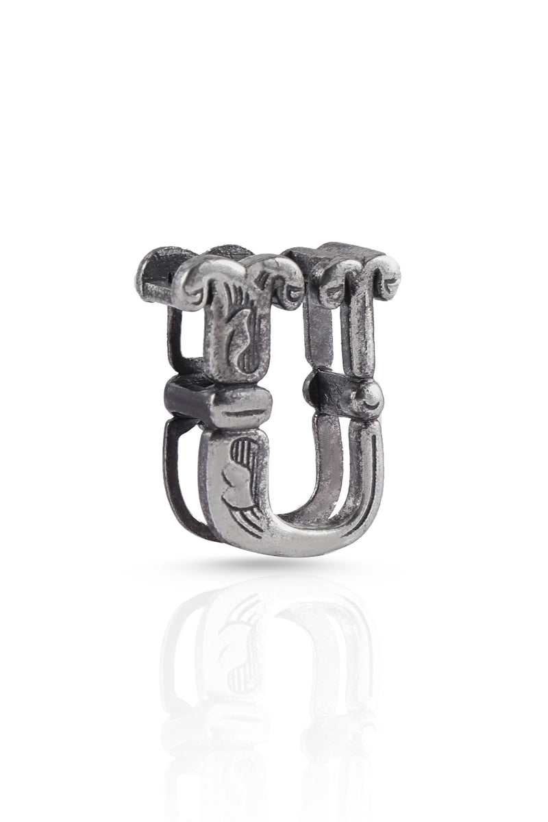 Nipura 925 Sterling Silver Initial-U Pendant with Chain