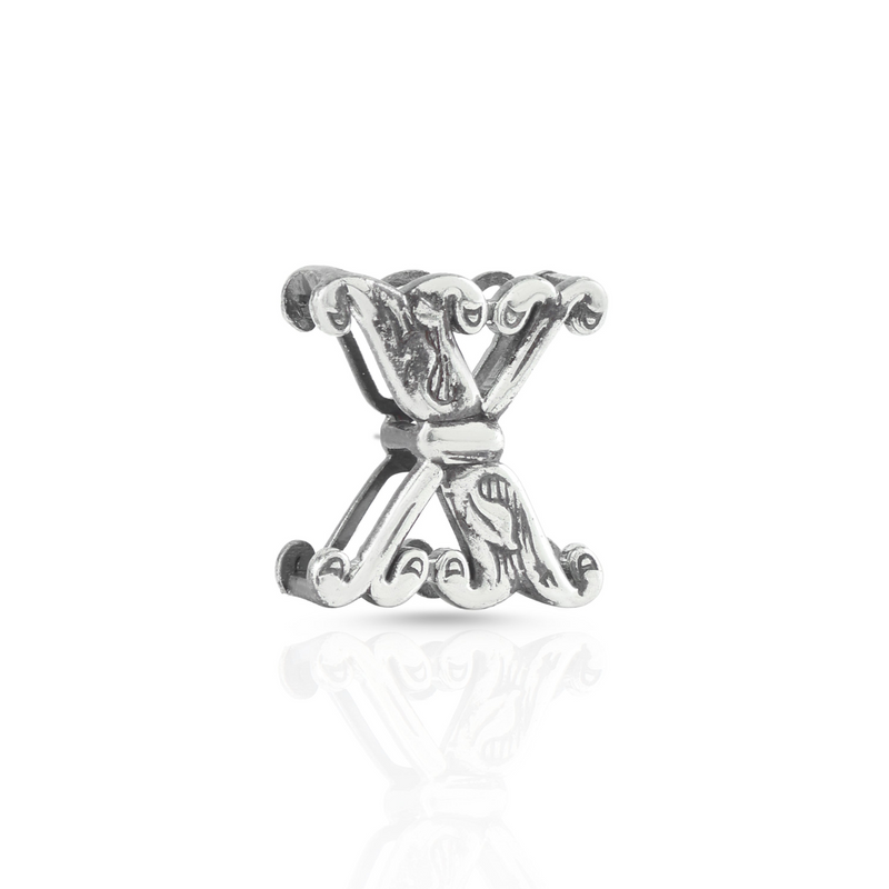 Nipura 925 Sterling Silver Initial-X Pendant without  Chain