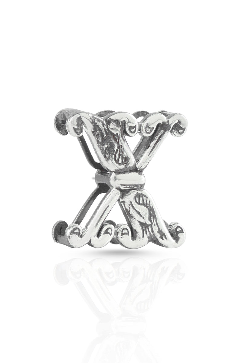 Nipura 925 Sterling Silver Initial-X Pendant with Chain