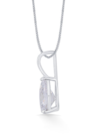 Nipura 925 Sterling Sliver Pear Zircon Classic Pendant