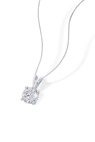 Nipura 925 Sterling Sliver Zircon Solitaire Classic Pendant