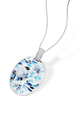 Nipura 925 Sterling Silver Blue Enamel Belle Etoile Migration Pendant(with chain)