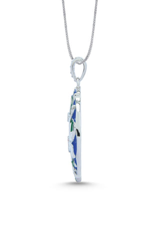 Nipura 925 Sterling Silver Casablanca Enamel Pendant(without chain)