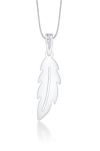 Nipura 925 Sterling Silver Beachy Leaf Laser-cut Pendant