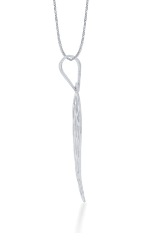 Nipura 925 Sterling Silver Angel Wing Laser-cut Pendant