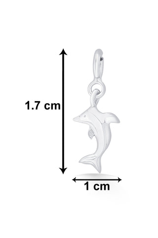 Nipura 925 Sterling Silver Jumping Dolphin Charm Pendant