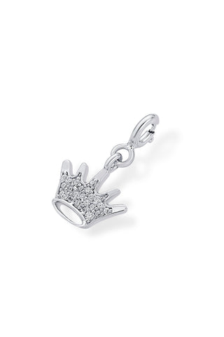 Nipura 925 Sterling Silver Zircon Crown Charm Pendant