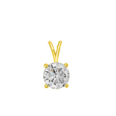 925 Sterling Silver CZ Solitaire Pendant | Minimalist Jewelry Gift
