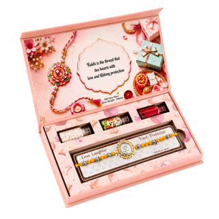 250 MG Pure Silver Om Rakhi Box
