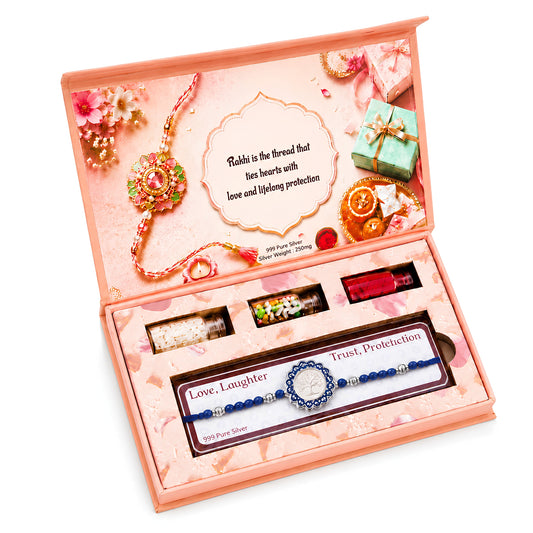 250 MG Pure Silver  Tree of Life  Rakhi Box