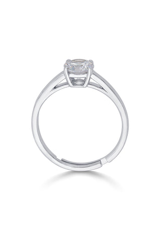 Nipura 925 Sterling Sliver Zircon Solitaire Classic Ring