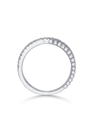 Nipura 925 Sterling Silver Zircon Twist  Wrap Ring