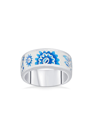 Nipura 925 Sterling Silver Colour Pop Blue Enamel