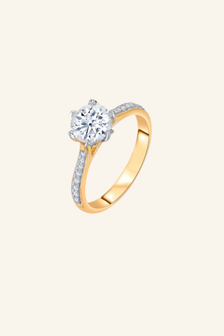 Nipura 925 Sterling Silver Classic Solitaire Elegance Ring