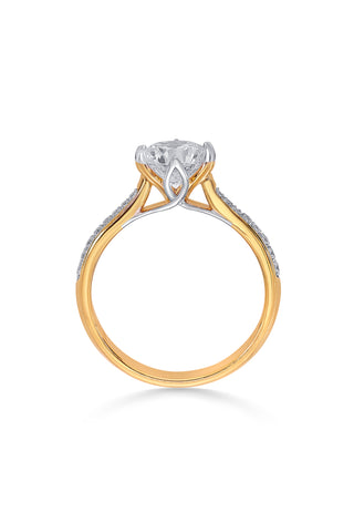 Nipura 925 Sterling Silver Classic Solitaire Elegance Ring