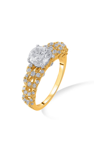 Nipura 925 Sterling Silver Blooming Crown Princess Ring