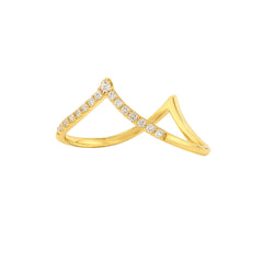 Aurora Verde 925 Sterling Silver Vanki Ring