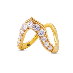 Elara 925 Sterling Silver Vanki Ring