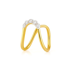 Vedika 925 Sterling Silver Vanki Ring