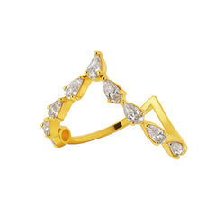 Celeste Twist 925 Sterling Silver Vanki Ring