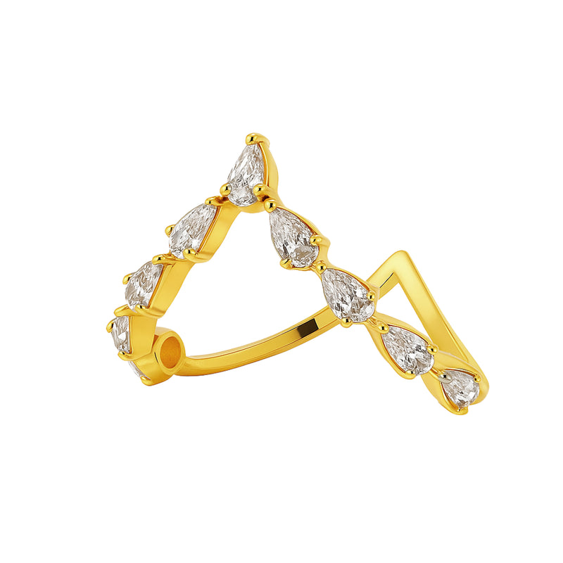 Celeste Twist 925 Sterling Silver Vanki Ring