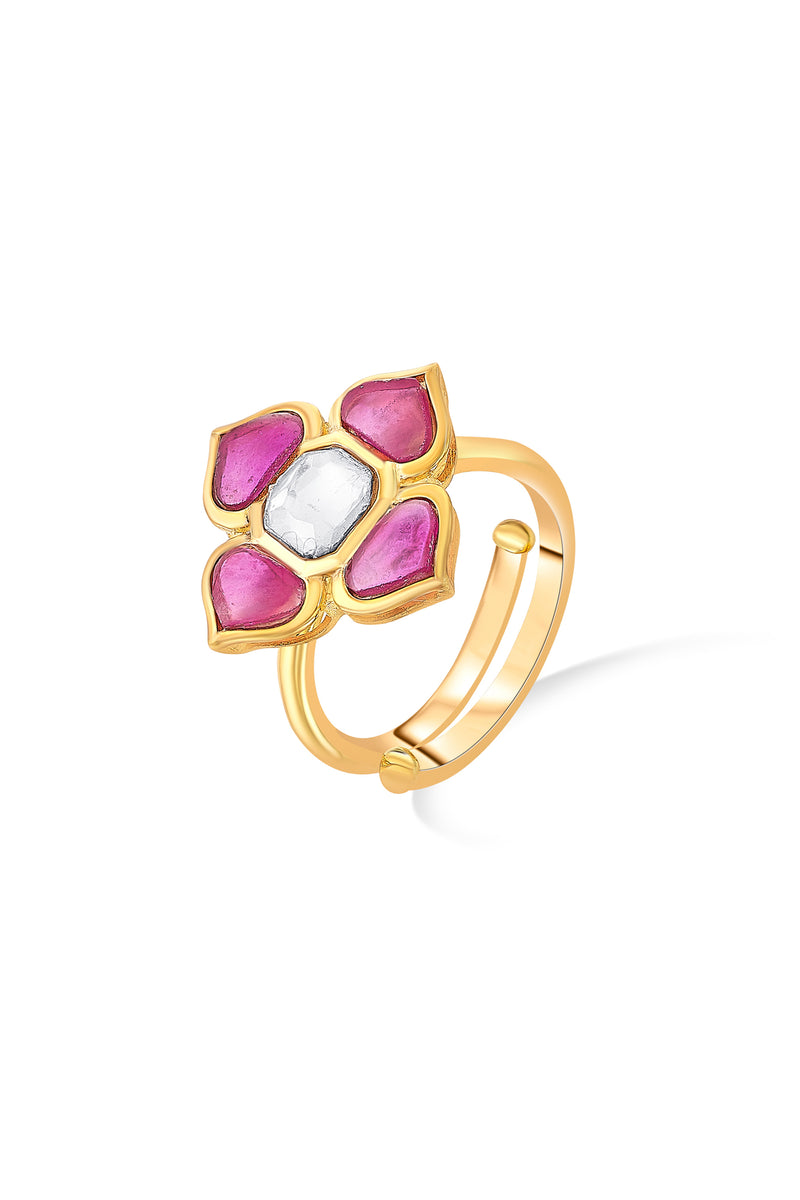 Nipura 925 Sterling Silver Kumudani Statement Ring