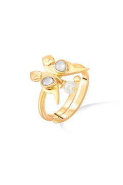 Nipura 925 Sterling Silver Yonina Pair Ring