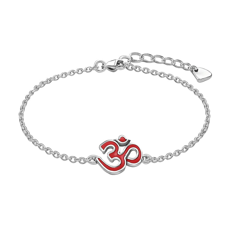 OM 925 Sterling Silver Rakhi Bracelet Adjustable Raksha Bandhan Gift for Teen & Brother